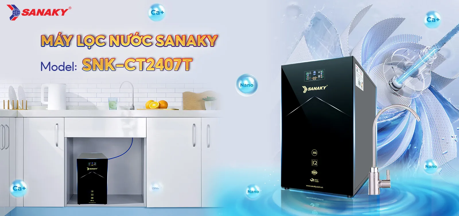 Máy lọc nước Sanaky SNK-CT2407T