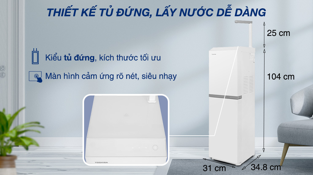 Máy lọc nước Toshiba Pure series TWP-N2396SVN(W)