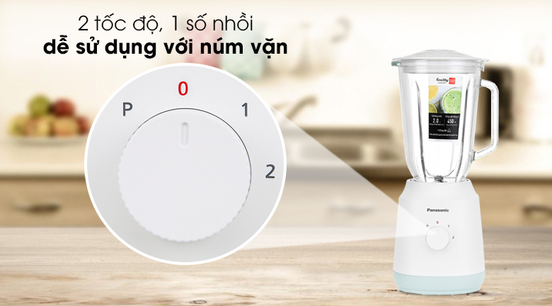 Máy xay sinh tố Panasonic MX-EX1561WRA - Sử dụng núm vặn điều chỉnh