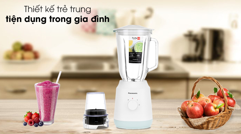 Máy xay sinh tố Panasonic MX-EX1561WRA - Màu trắng xanh trẻ trung