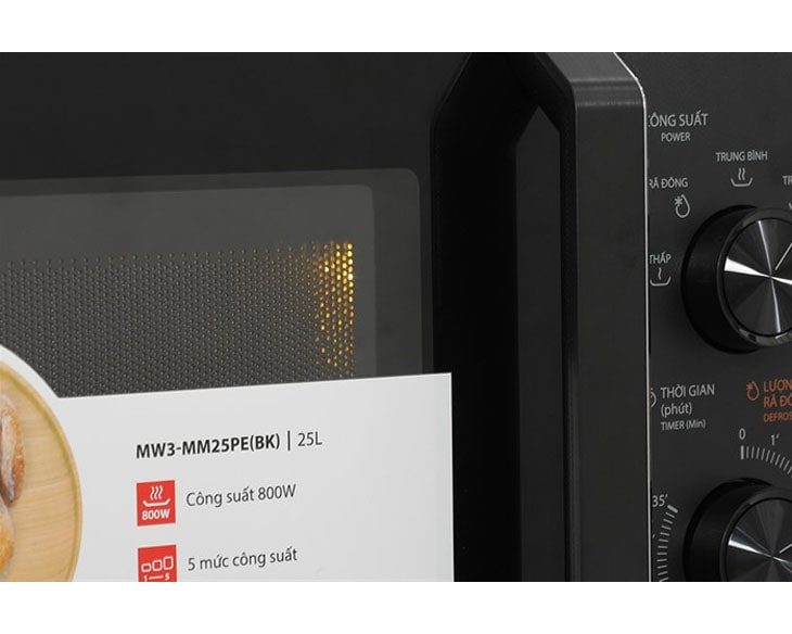 Lò vi sóng Toshiba MW3-MM25PE(BK) 25 lít - Ảnh 7
