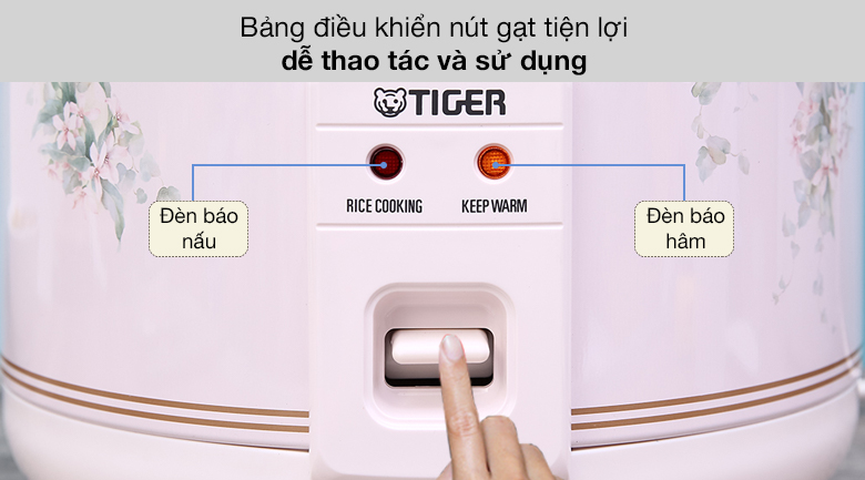 Nồi cơm điện nắp gài Tiger 1 lít JNP-1000 - Bảng điều khiển nút gạt Nồi cơm điện nắp gài Tiger 1 lít JNP-1000 - Bảng điều khiển nút gạt
