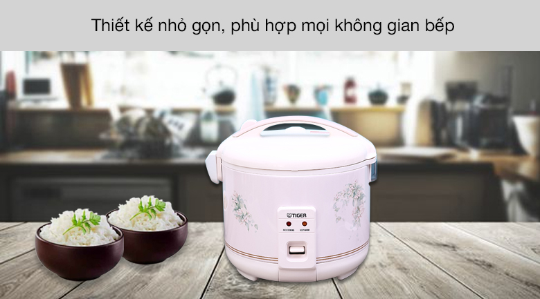 Nồi cơm điện nắp gài Tiger 1 lít JNP-1000 - Thiết kế nhỏ gọn Nồi cơm điện nắp gài Tiger 1 lít JNP-1000 - Thiết kế nhỏ gọn