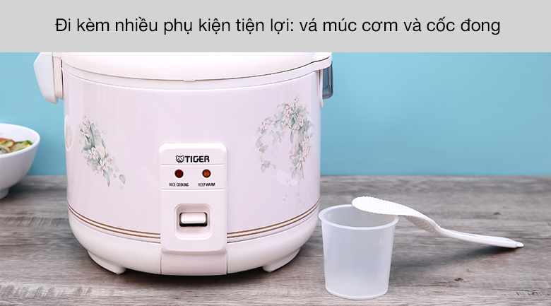 Nồi cơm điện nắp gài Tiger 1 lít JNP-1000 - Phụ kiện đi kèm tiện lợi Nồi cơm điện nắp gài Tiger 1 lít JNP-1000 - Phụ kiện đi kèm tiện lợi