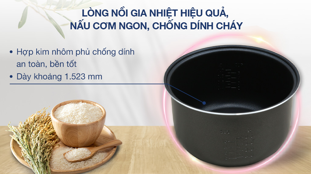 Nồi cơm nắp gài Panasonic 1 lít SR-MVN10LRAX - Lòng nồi Nồi cơm nắp gài Panasonic 1 lít SR-MVN10LRAX - Lòng nồi