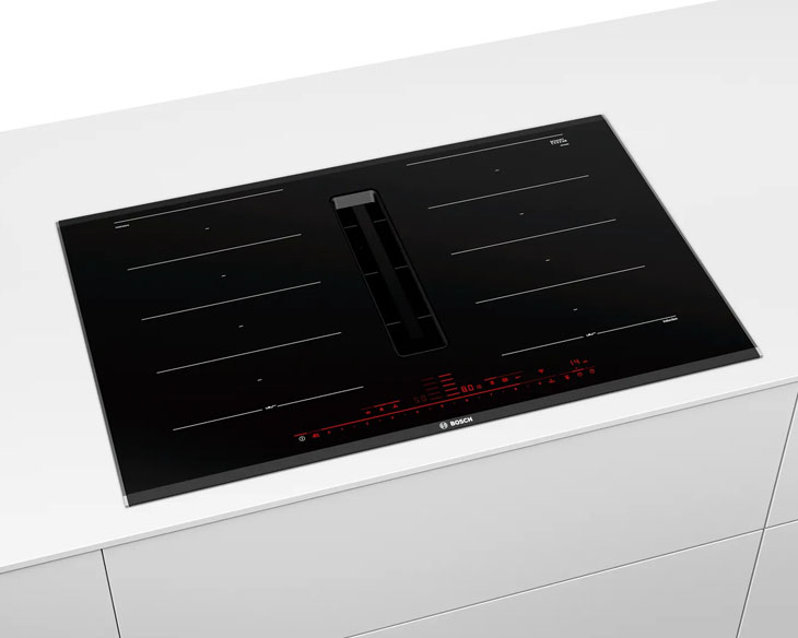 Bếp từ 4 vùng nấu kết hợp hút mùi Bosch PXX875D67E - Ảnh 5