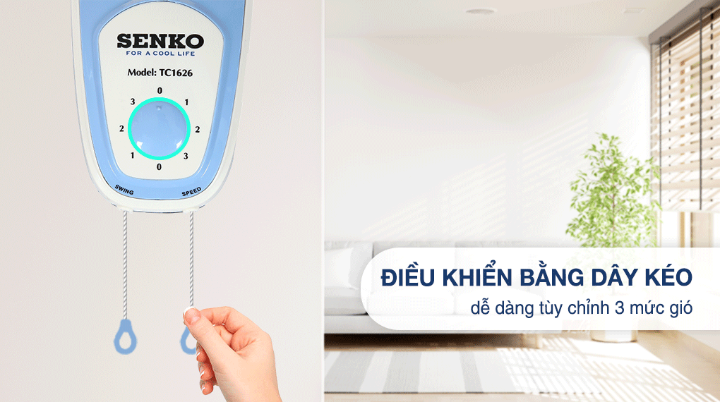 Quạt treo Senko TC1626 - Điều khiển Quạt treo Senko TC1626 - Điều khiển