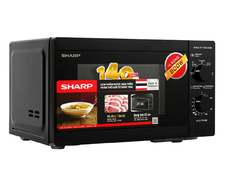 Lò vi sóng Sharp R-211TV-BK 21 lít - Ảnh 3