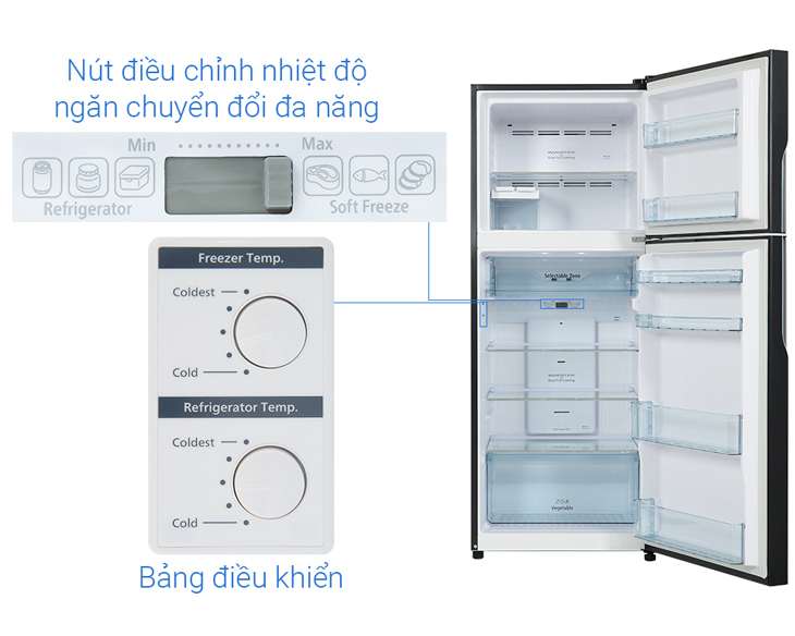 Tủ lạnh Hitachi Inverter 366 lít R-FVX480PGV9(GBK) - Ảnh 8