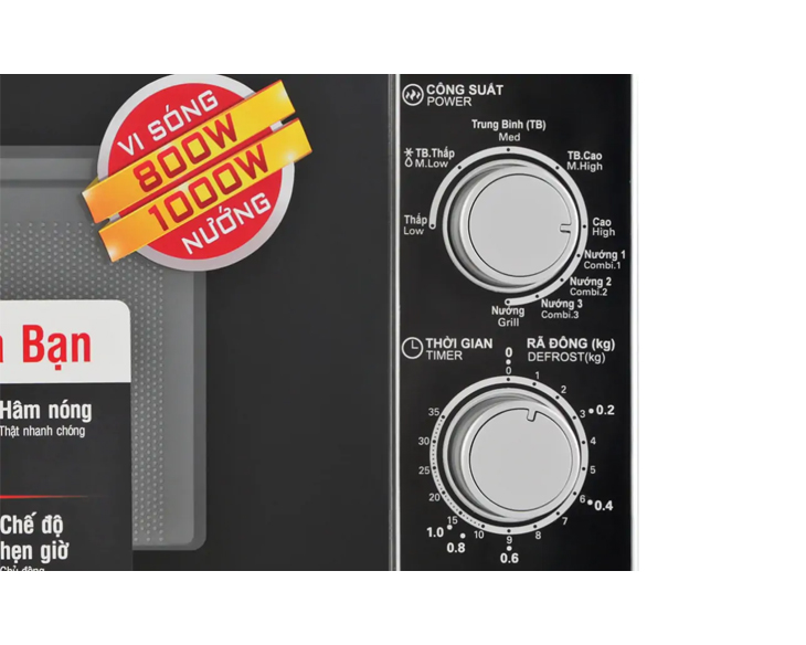 Lò vi sóng có nướng Sharp R-G222VN-S 20 lít - Ảnh 6