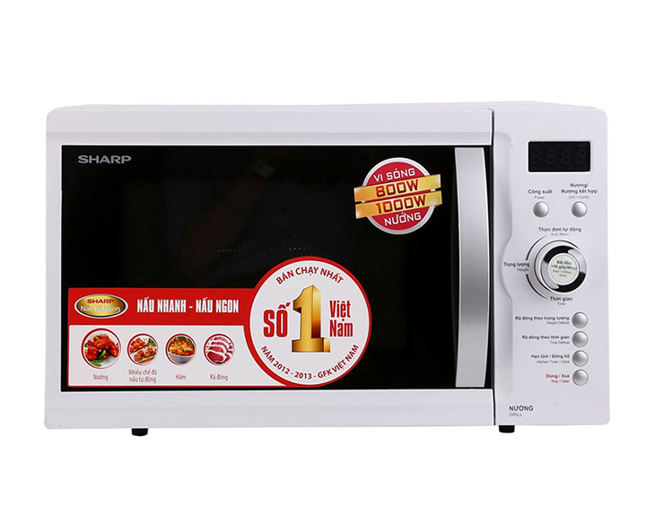 Lò vi sóng có nướng Sharp R-G371VN-W 23 lít - Ảnh 2