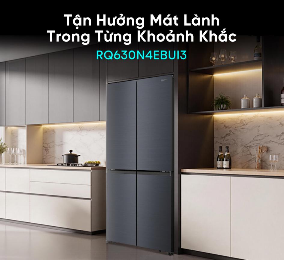 Tủ lạnh Hisense Inverter 488 lít RQ630N4EBUI3