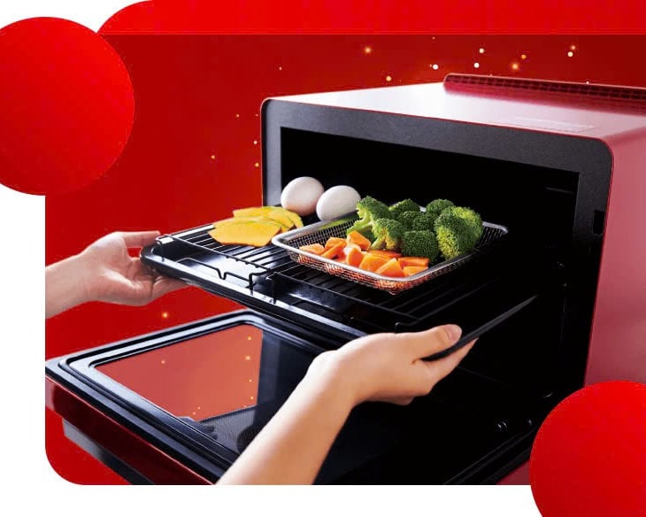 Lò vi sóng hơi nước siêu nhiệt Sharp AX-1700VN(R) 31 lít - Ảnh 4