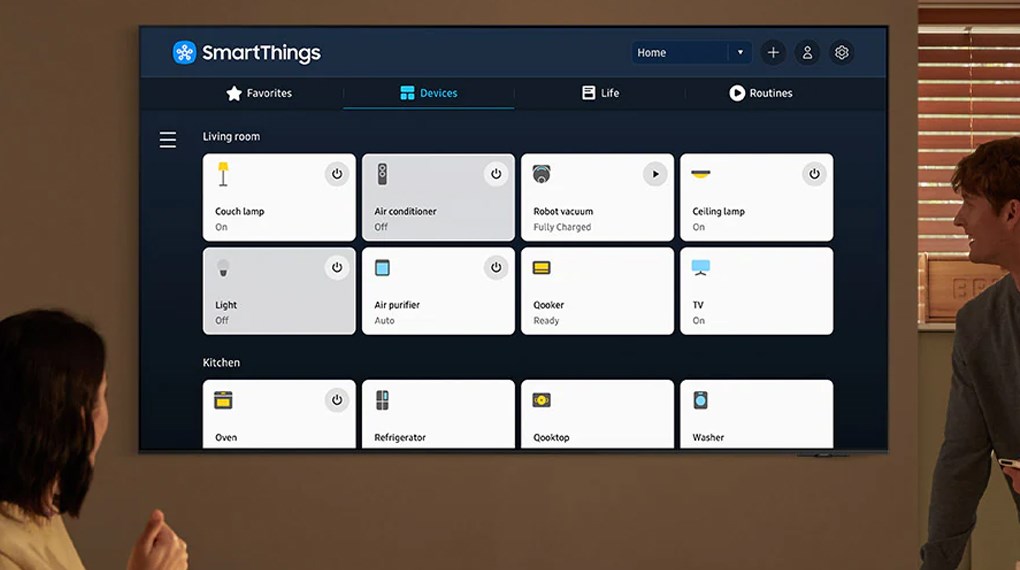 Smart Tivi Neo QLED Samsung 8K 65 inch QA65QN800D - Ứng dụng SmartThings Smart Tivi Neo QLED Samsung 8K 65 inch QA65QN800D - Ứng dụng SmartThings