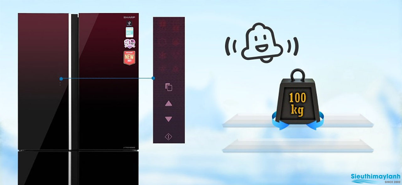 tien-ich-tu-lanh-sharp-inverter-567-lit-4-cua-sj-fxp640vg-mr-multi-doors