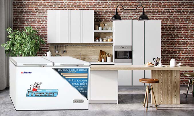 Tủ đông Alaska BCD-3068C thiết kế tiện lợi