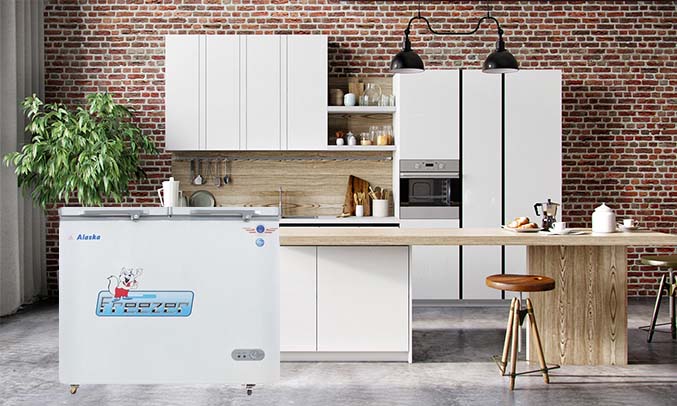 Tủ đông Alaska BCD-3567N thiết kế tiện lợi