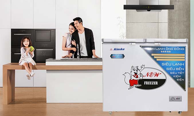 Tủ đông Alaska BCD-3568C dung tích lớn