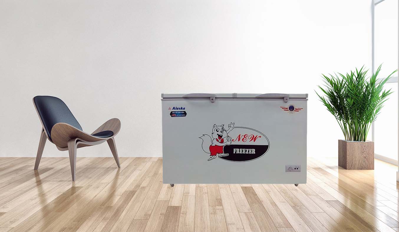 Tủ đông Alaska BCD-5068N bánh xe dễ di chuyển