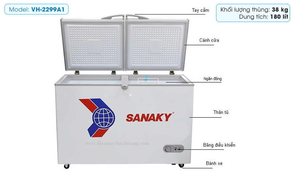 Tủ đông Sanaky VH-2299A1