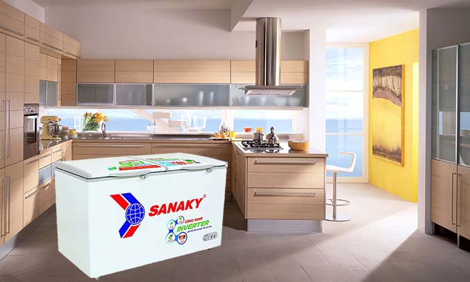 Tủ đông Sanaky VH 2899A3 dàn lạnh bằng đồng
