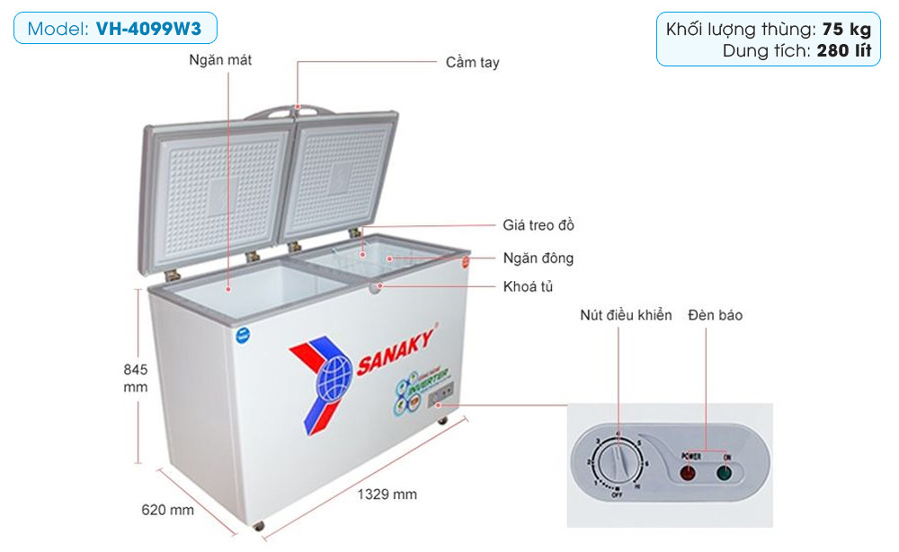 Tủ đông Sanaky VH 4099W3