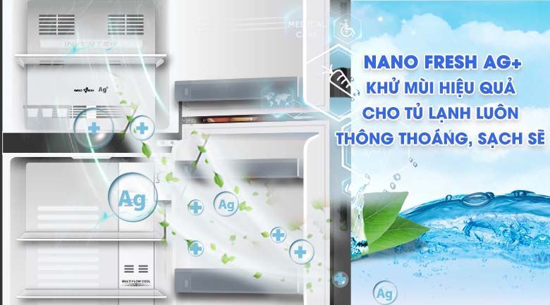Công nghệ khử mùi - Tủ lạnh Aqua Inverter 186 lít AQR-T219FA Công nghệ khử mùi - Tủ lạnh Aqua Inverter 186 lít AQR-T219FA