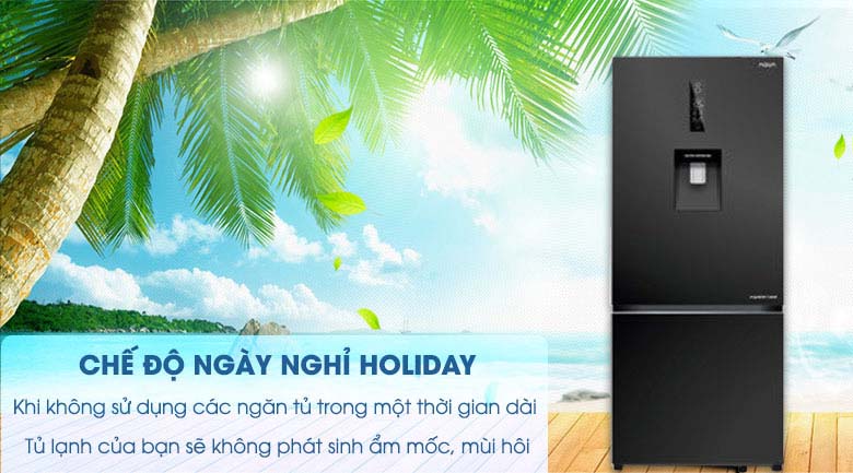 Chức năng Holiday - Tủ lạnh Aqua Inverter 320 lít AQR-IW378EB BS Chức năng Holiday - Tủ lạnh Aqua Inverter 320 lít AQR-IW378EB BS