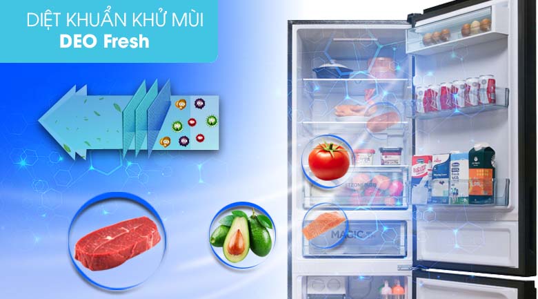 Kháng khuẩn khử mùi Deo Fresh - Tủ lạnh Toshiba Inverter 305 lít GR-AG36VUBZ Kháng khuẩn khử mùi Deo Fresh - Tủ lạnh Toshiba Inverter 305 lít GR-AG36VUBZ