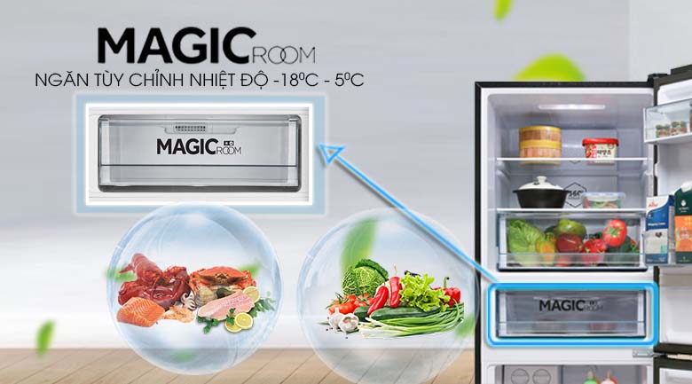 Ngăn Magic room - Tủ lạnh Toshiba Inverter 305 lít GR-AG36VUBZ Ngăn Magic room - Tủ lạnh Toshiba Inverter 305 lít GR-AG36VUBZ