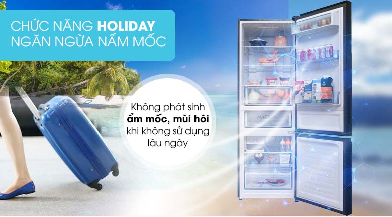 Chức năng Holiday - Tủ lạnh Toshiba Inverter 305 lít GR-AG36VUBZ Chức năng Holiday - Tủ lạnh Toshiba Inverter 305 lít GR-AG36VUBZ