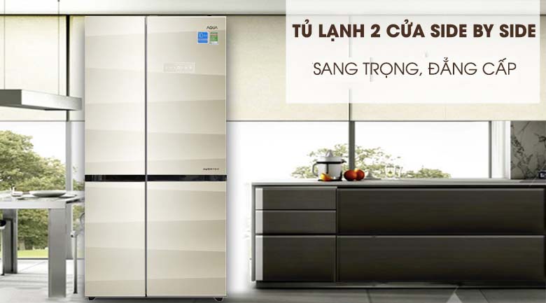 Thiết kế - Tủ lạnh Aqua Inverter 565 lít AQR-IG585AS SG Thiết kế - Tủ lạnh Aqua Inverter 565 lít AQR-IG585AS SG