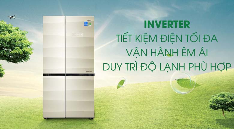 Inverter - Tủ lạnh Aqua 565 lít AQR-IG585AS SG Inverter - Tủ lạnh Aqua 565 lít AQR-IG585AS SG