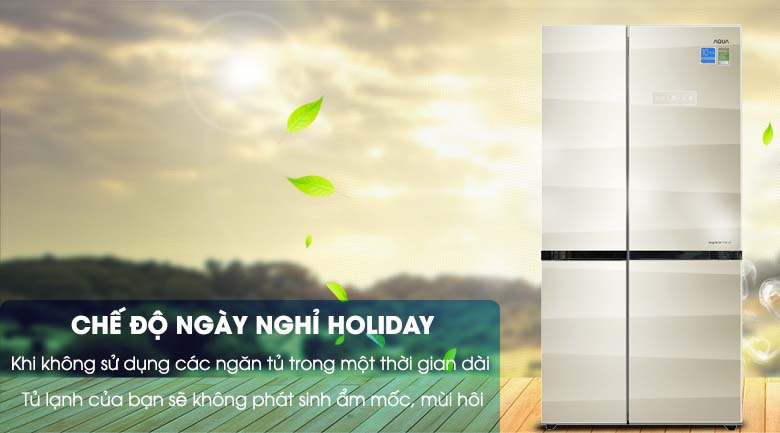 Chế độ Holiday - Tủ lạnh Aqua 565 lít AQR-IG585AS SG Chế độ Holiday - Tủ lạnh Aqua 565 lít AQR-IG585AS SG