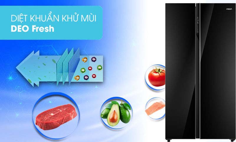 Công nghệ kháng khuẩn khử mùi DEO Fresh - Tủ lạnh AQUA Inverter 576 lít AQR-IG696FS GB Công nghệ kháng khuẩn khử mùi DEO Fresh - Tủ lạnh AQUA Inverter 576 lít AQR-IG696FS GB