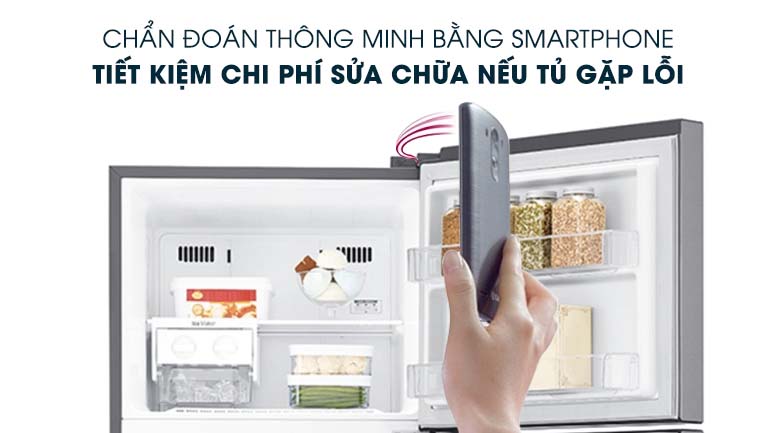 Chẩn đoán lỗi thông minh Smart Diagnosis - Tủ lạnh LG Inverter 393 lít GN-M422PS Chẩn đoán lỗi thông minh Smart Diagnosis - Tủ lạnh LG Inverter 393 lít GN-M422PS
