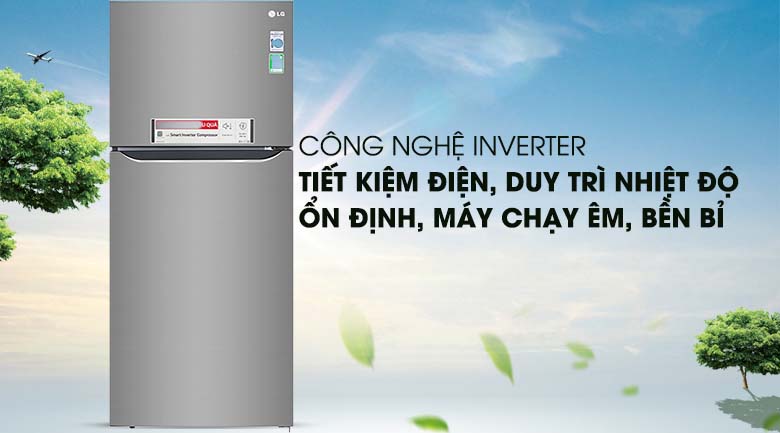 Công nghệ Inverter - Tủ lạnh LG Inverter 393 lít GN-M422PS Công nghệ Inverter - Tủ lạnh LG Inverter 393 lít GN-M422PS