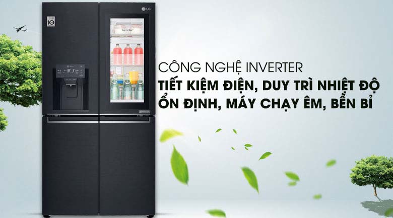 Tiết kiệm điện với Công nghệ Linear Inverter - Tủ lạnh LG Inverter InstaView Door-in-Door 601 lít GR-X247MC Tiết kiệm điện với Công nghệ Linear Inverter - Tủ lạnh LG Inverter InstaView Door-in-Door 601 lít GR-X247MC