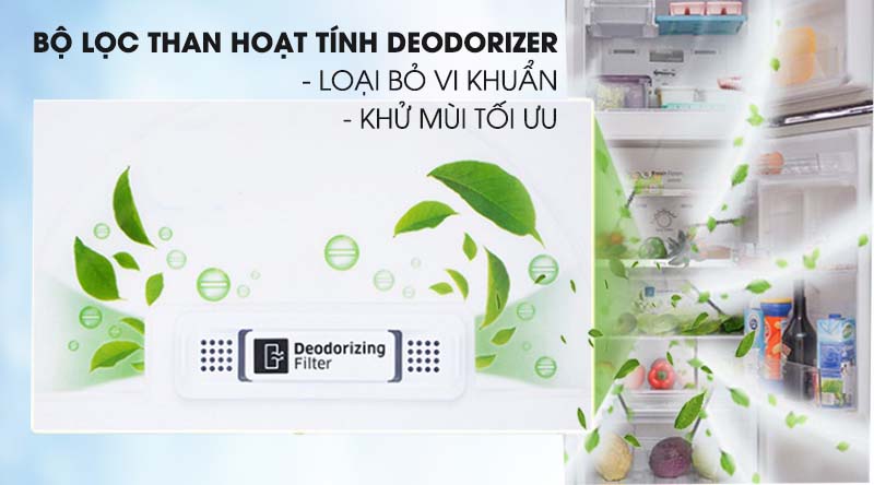 Tủ lạnh Samsung Inverter 236 lít RT22M4032BU/SV-Loại bỏ vi khuẩn, khử mùi tối ưu cùng bộ lọc than hoạt tính Deodorizer Tủ lạnh Samsung Inverter 236 lít RT22M4032BU/SV-Loại bỏ vi khuẩn, khử mùi tối ưu cùng bộ lọc than hoạt tính Deodorizer