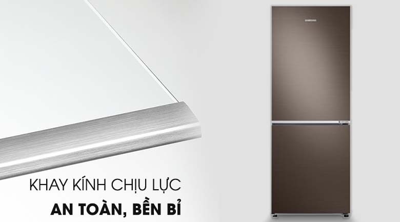 Khay kính chịu lực tốt - Tủ lạnh Samsung Inverter 276 lít RB27N4010DX/SV Khay kính chịu lực tốt - Tủ lạnh Samsung Inverter 276 lít RB27N4010DX/SV