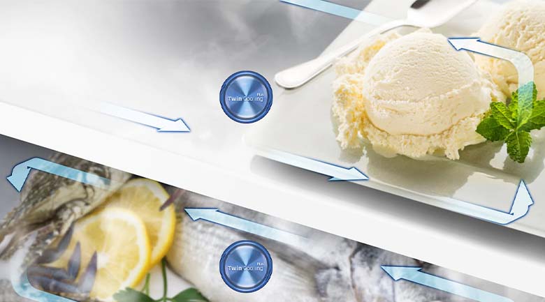 2 dàn lạnh độc lập- Tủ lạnh Samsung Inverter 300 lít RT29K5532BY/SV 2 dàn lạnh độc lập- Tủ lạnh Samsung Inverter 300 lít RT29K5532BY/SV