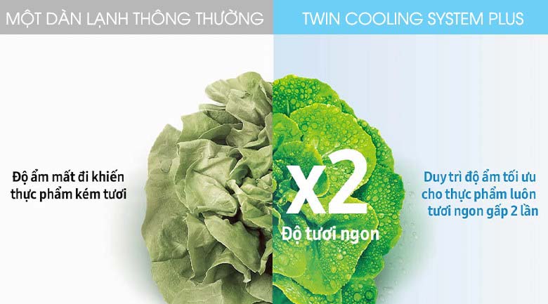Twin Cooling System Plus - Tủ lạnh Samsung Inverter 360 lít RT35K50822C/SV Twin Cooling System Plus - Tủ lạnh Samsung Inverter 360 lít RT35K50822C/SV