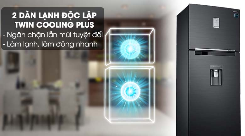 Tủ lạnh 2 dàn lạnh độc lập bảo quản thực phẩm tốt hơn - Tủ lạnh Samsung Inverter 451 lít RT46K6885BS/SV Tủ lạnh 2 dàn lạnh độc lập bảo quản thực phẩm tốt hơn - Tủ lạnh Samsung Inverter 451 lít RT46K6885BS/SV