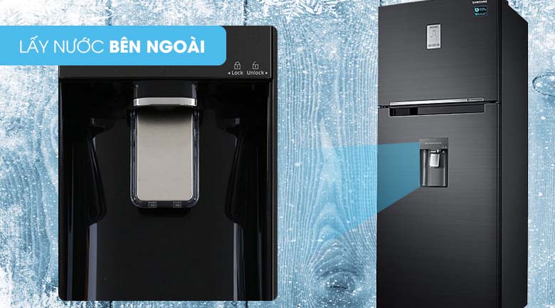 Láy nước bên ngoài - Tủ lạnh Samsung Inverter 451 lít RT46K6885BS/SV Láy nước bên ngoài - Tủ lạnh Samsung Inverter 451 lít RT46K6885BS/SV