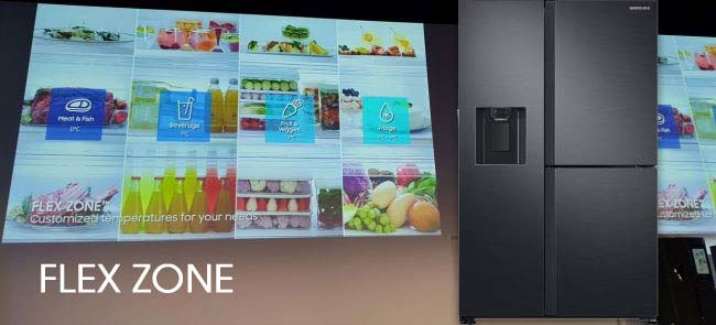 Ngăn Flexzone - Tủ lạnh Samsung Inverter 602 lít RS65R5691B4/SV Ngăn Flexzone - Tủ lạnh Samsung Inverter 602 lít RS65R5691B4/SV