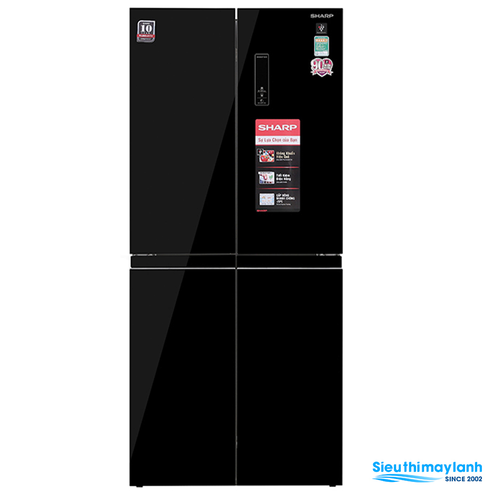 Tủ lạnh Sharp Inverter 401 Lít 4 cửa SJ-FXP480VG-BK Multi Door