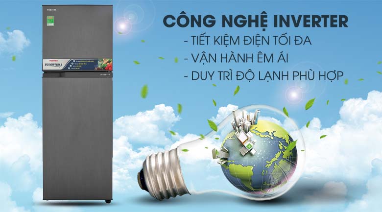 Công nghệ inverter hiện đại - Tủ lạnh Toshiba Inverter 233 lít GR-A28VS (DS) Công nghệ inverter hiện đại - Tủ lạnh Toshiba Inverter 233 lít GR-A28VS (DS)