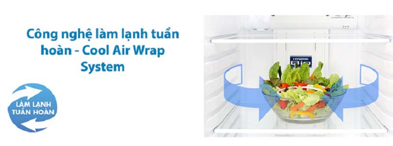 Hệ thống làm lạnh tuần hoàn duy trì nhiệt độ tốt hơn - Tủ lạnh Toshiba Inverter 233 lít GR-A28VS (DS) Hệ thống làm lạnh tuần hoàn duy trì nhiệt độ tốt hơn - Tủ lạnh Toshiba Inverter 233 lít GR-A28VS (DS)