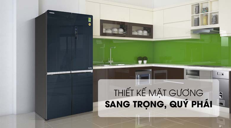 Thiết kế mặt gương sang trọng, đẳng cấp - Tủ lạnh Toshiba Inverter 622 lít GR-RF646WE-PGV(24) Mẫu 2019 Thiết kế mặt gương sang trọng, đẳng cấp - Tủ lạnh Toshiba Inverter 622 lít GR-RF646WE-PGV(24) Mẫu 2019