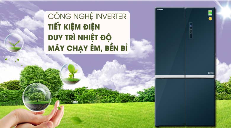 Công nghệ Inverter tiết kiệm điện hiệu quả cho gia đình - Tủ lạnh Toshiba Inverter 622 lít GR-RF646WE-PGV(24) Mẫu 2019 Công nghệ Inverter tiết kiệm điện hiệu quả cho gia đình - Tủ lạnh Toshiba Inverter 622 lít GR-RF646WE-PGV(24) Mẫu 2019